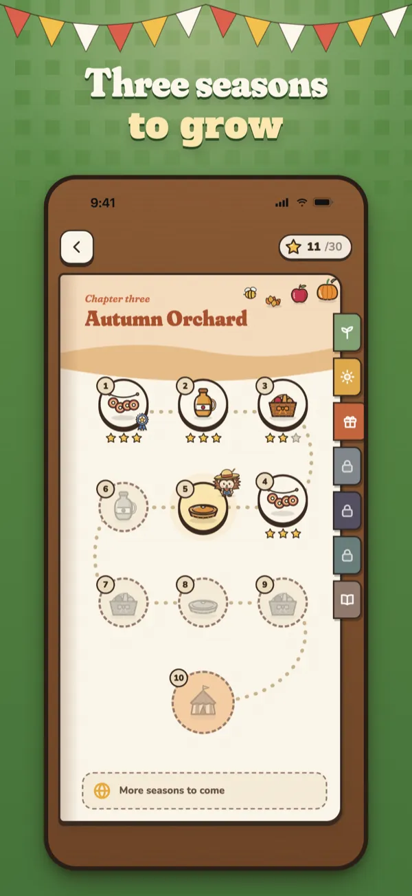 BarnWorks App Store screenshot: Three seasons to grow